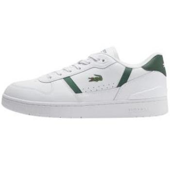 Zapatillas Lacoste T-Clip Hombre - Blancas - Talla 46 - Piel