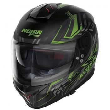Nolan Casco Integral N80-8 Turbolence N-Com Negro Verde XL
