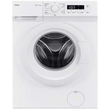 Lavadora de Carga Frontal Teka WMK 40740, Blanca, 7 kg, 1400 rpm, Clase A, Motor Inverter y Función Vapor