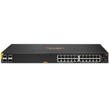 HPE Aruba 6000 24G Class4 PoE Managed L3 Switch with 24 Ports and 370W Power over Ethernet