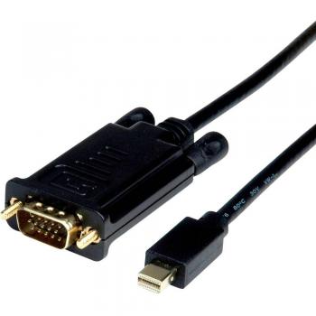Adaptador de Video Mini DisplayPort a VGA 1.5 m Negro