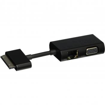 HP Dock Connector to Ethernet & VGA Adapter - Adaptador para cable