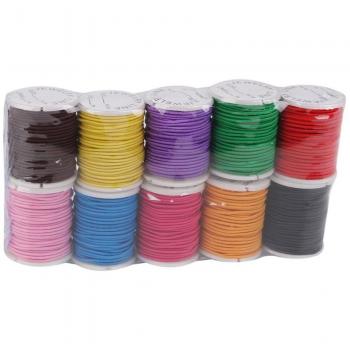 ULTNICE 10 Rollos Cuerda Hilo de Nylon Elástico Cordón para Collar Pulsera Abalorios 1mm * 5m