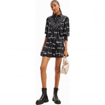 Vestido corto túnica mensajes - Desigual