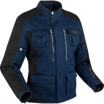 Chaqueta textil de moto Segura Bora Azul Marino-Negro