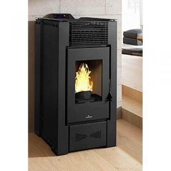 Estufa de Pellet Bronpi EVA Color Negro 13 kW No Canalizable