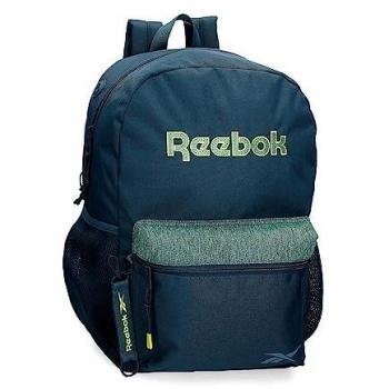 Mochila Escolar Reebok Summerville Azul Marino con Porta Tablet 44 cm, Poliéster 20,46L