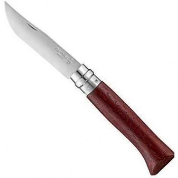 Opinel No. 08 Luxury Padouk Folding Knife with Stainless Steel Blade