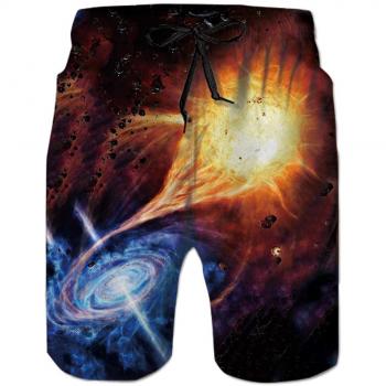 Goodstoworld Hombre Bañador Shorts 3D Playa Natacion Pantalon Corto Poliéster Secado Rápido Ligero Bermuda Moda Shorts
