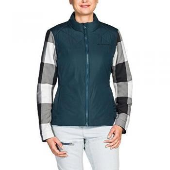 VAUDE Cyclist Padded Jacket II Chaqueta de Ciclismo Acolchada para Mujer, Otoño-Invierno, Mujer, Color Verde Oscuro, tamaño Small