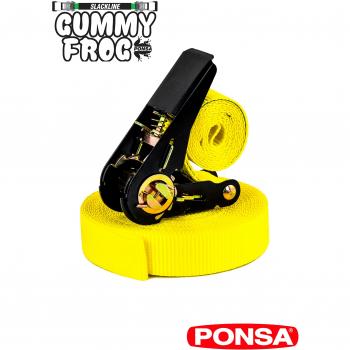 Ratchet HELPER para SLACKLINE. Úsalo cómo punto de apoyo para mantener el equilibrio - ideal para la iniciación. Longitud 10m. 027.777.025.108