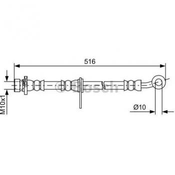 Manguera de freno Bosch BH1613 - 1987481729