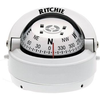 Brújula Ritchie Explorer S-53W - Montaje Superficial - Blanca