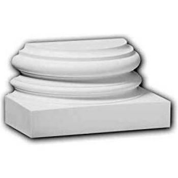 Zócalo de Media Columna Clásico Blanco Profhome - Elemento Decorativo Atemporal