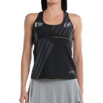Camiseta de Tirantes Bullpadel WPT Llave Negro Mujer