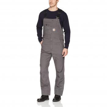 Carhartt Men's Rugged Flex Rigby Bib Overalls - Gray (Size 30)