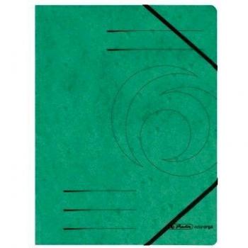 Carpeta Esquinera Herlitz Easyorga A4 Cartón Verde