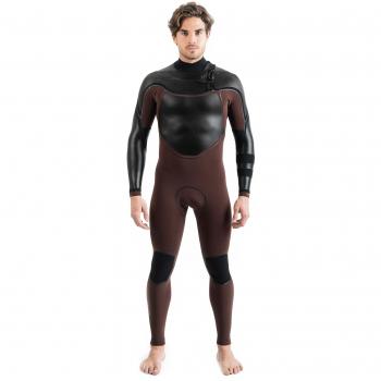 Traje de Neopreno Hurley Advantage Max 4/3+ para Hombre con Manga Larga y Cremallera en el Pecho - El Dorado - Talla L
