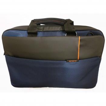 Samsonite Qibyte Maletín de Oficina 14.1, Bolso Bandolera con Capacidad de 8.5 Litros, Color Azul