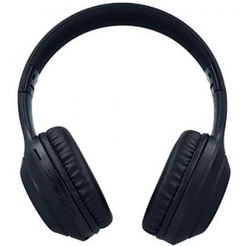Auriculares Inalámbricos Bluetooth con Diadema Ajustable, Ligeros, Cómodos y Plegables, Cancelación de Ruido y Micrófono - Negro