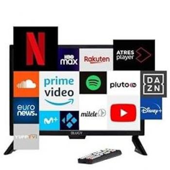 Televisión SMART 21.5 LED HD 12V/24V, 1920x1080 píxeles, ideal para autos y caravanas