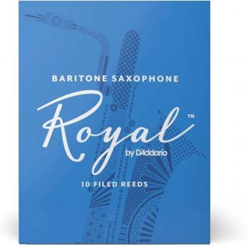 Rico Royal Baritone Saxophone Reeds, Strength 5.0, 10-pack