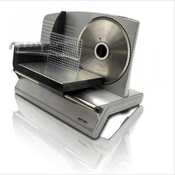 MPM MKR-02M Cortafiambres de acero inoxidable semi-profesional, grosor de corte ajustable 15mm, disco
