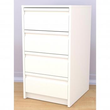 Meka-Block K-7400B - Cajonera en kit, 4 cajones, 40 cm de ancho, color blanco