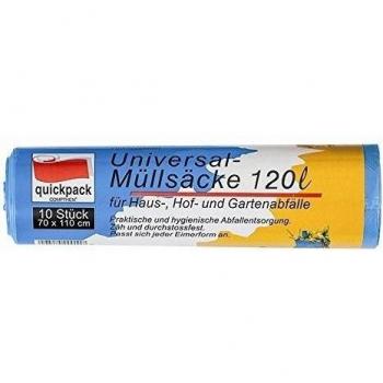 No Label Bolsas de Basura – Camping Universal – 120 litros – 10 Unidades