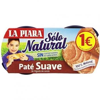 La Piara - Sólo Natural - Paté suave de hígado de cerdo - 2 x 75 g