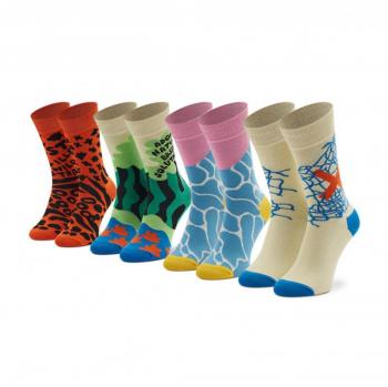 Happy Socks 4-Pack WWF Calcetines Altos Hombre Talla 41-46 Suave Tejido