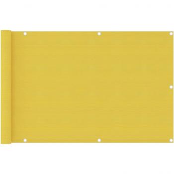 Toldo para balcón HDPE amarillo 90x400 cm