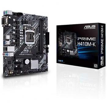 ASUS Prime H410M-K - Placa Base mATX Intel de 10a Gen LGA 1200, M.2, DDR4 2933 MHz, LAN 1Gb, DVI, VGA, USB 3.2 Gen 1 y Cabezal COM