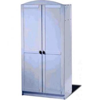Armario Infantil Laura, 2 Puertas, Blanco, Hecho en Alemania, Medidas 90 x 54 x 191 cm