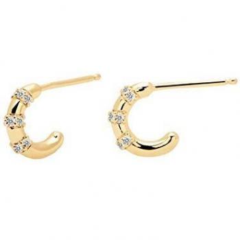 Pendientes P DE PAOLA AR01-104-U Mujer Plata Baño Oro
