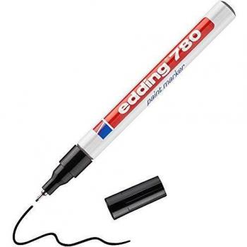 Edding 224974 - Marcador permanente, 0.8 mm, color negro
