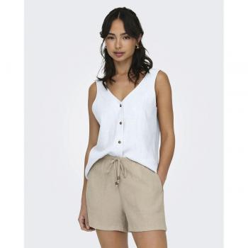 Top de mujer de tirantes de lino