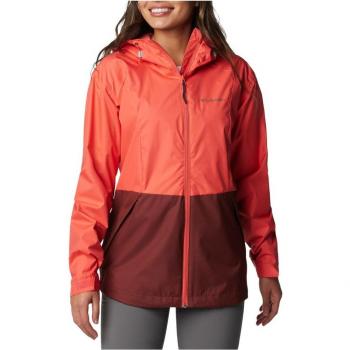 Chaqueta impermeable de mujer Columbia Inner Limits™ III con capucha, color naranja granate, talla XS