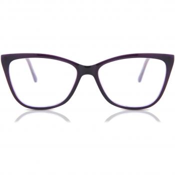 Cat Eye Montura Completa Plástico Purple Armazones para Mujer - Gafas Anti-Azules - SmartBuy Collection