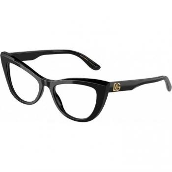 Dolce & Gabbana DG3354 Women's Cat Eye Black Eyeglasses