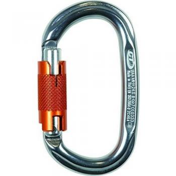 Climbing Technology Pillar Wg Mosquetón Ovalada con Abrazadera 2 Movimiento, Azul