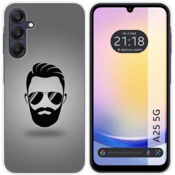 Funda de Silicona para Samsung Galaxy A25 5G con Diseño de Barba y Dibujos