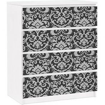 Vinilo adhesivo para muebles IKEA - Malm Dresser 4xDrawers - The 7 Virtues - Temperance, Tamaño:4 veces 20cm x 80cm