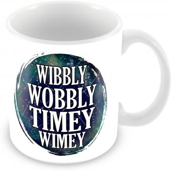 Geek Details Wibbly Wobbly Timey Wimey Coffee Mug, 11 oz, White by Geek Details