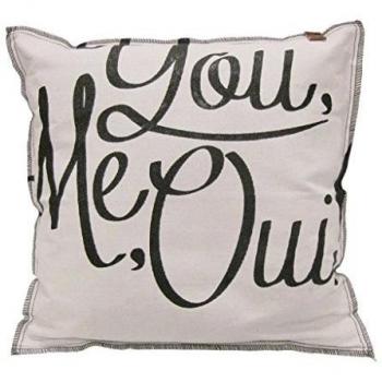Overseas Almohada 45x45 cm de lona blanco crudo