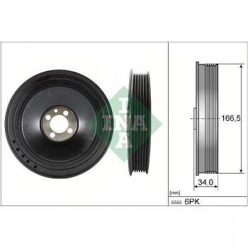 Polea de cigüeñal INA 544 0157 10