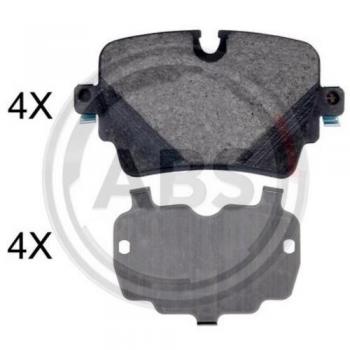 Juego de 4 pastillas de freno A.B.S. 35054 para JAGUAR F Type, XJ