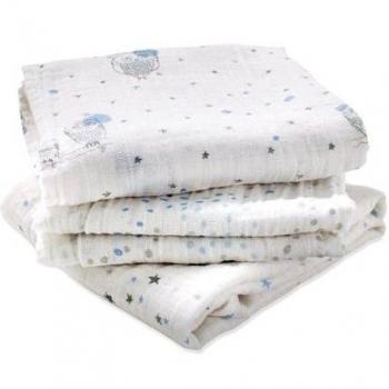 aden + anais 7206G - Pack de 3 paños multiuso, prelavados con muselina de 100% algodón