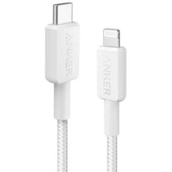 CABLE ANKER 322 USB-C A LIGHTNING 1,8M TRENZADO BLANCO