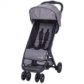 Safety 1st Teeny Cochecito ligero y compacto, Pesa solo 5,6 kg, Reclinable y Plegable con una sola mano, Silla de Paseo de viaje con bolsa de viaje includida, color Black Chic